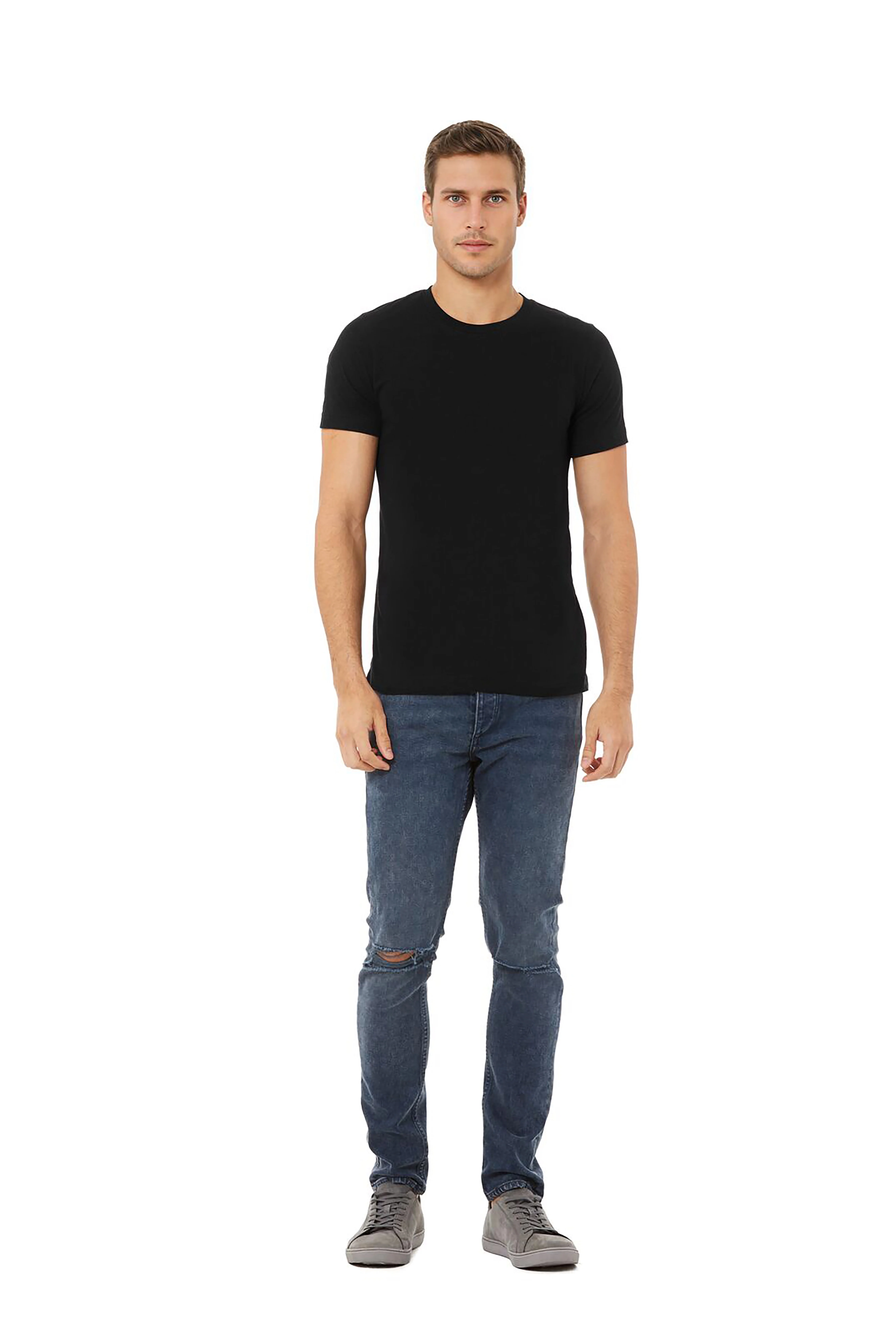 Unisex heather CVC short sleeve t-shirt
