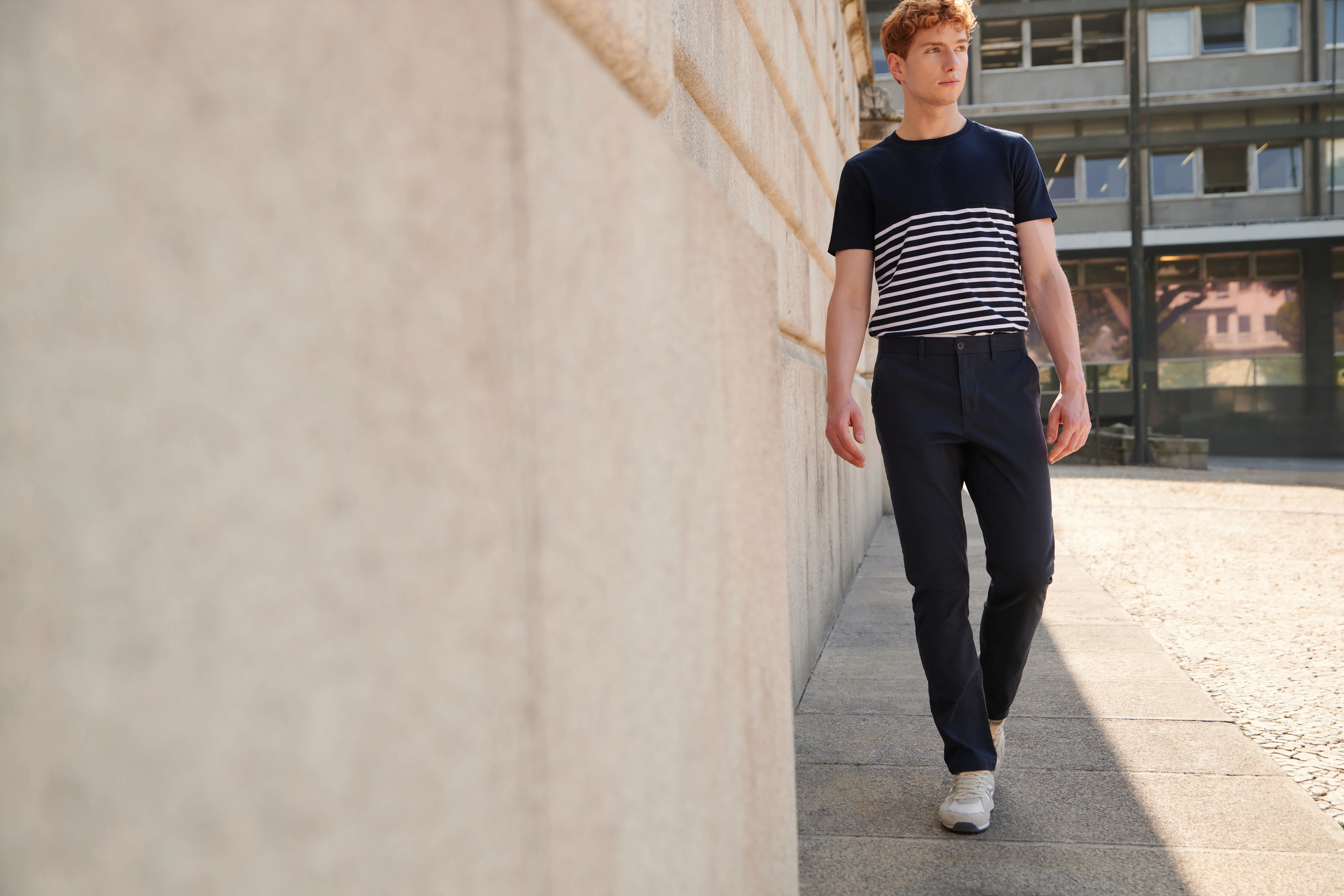 Front Row Men's Stretch Chino Trousers