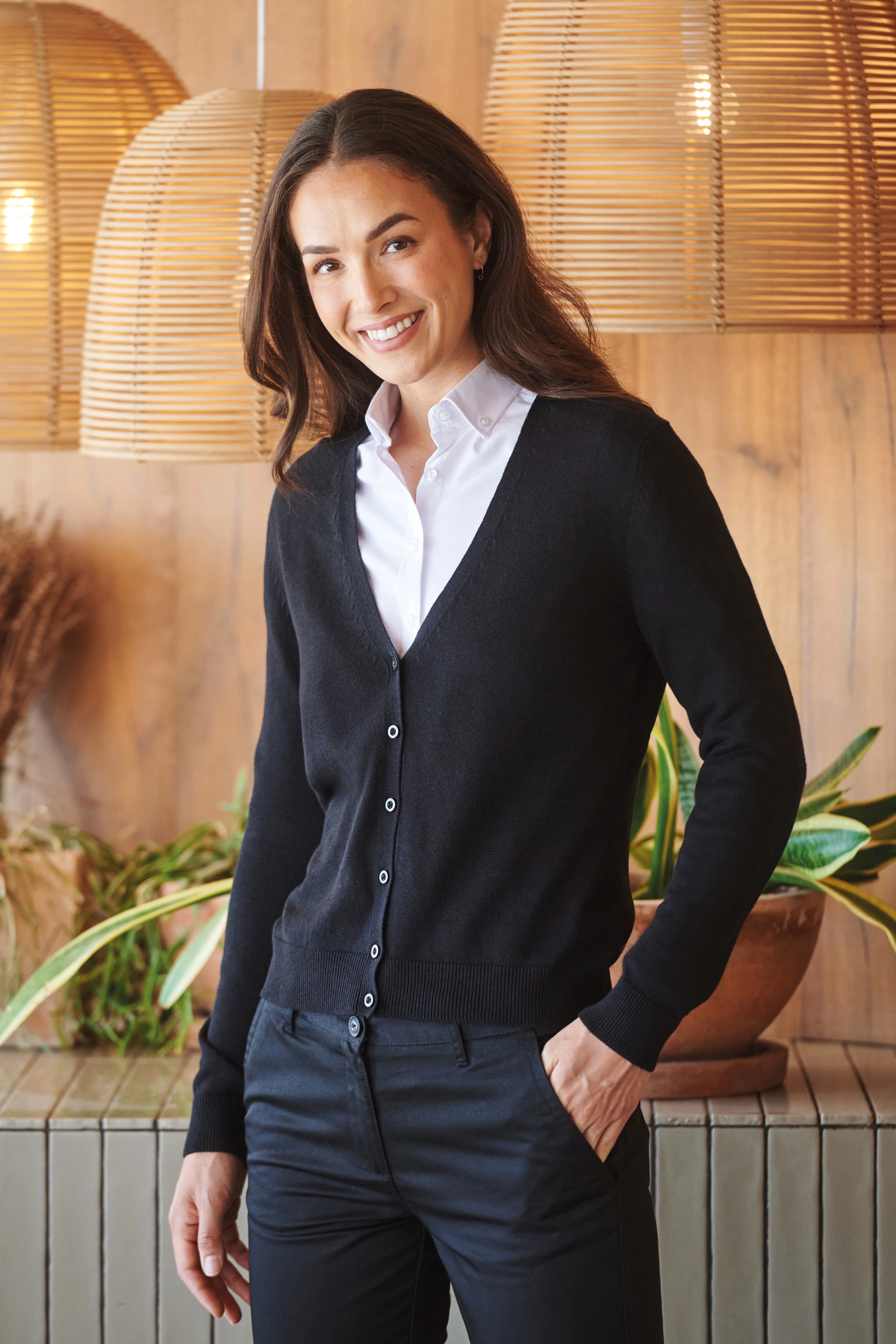 Women's v-neck cardigan