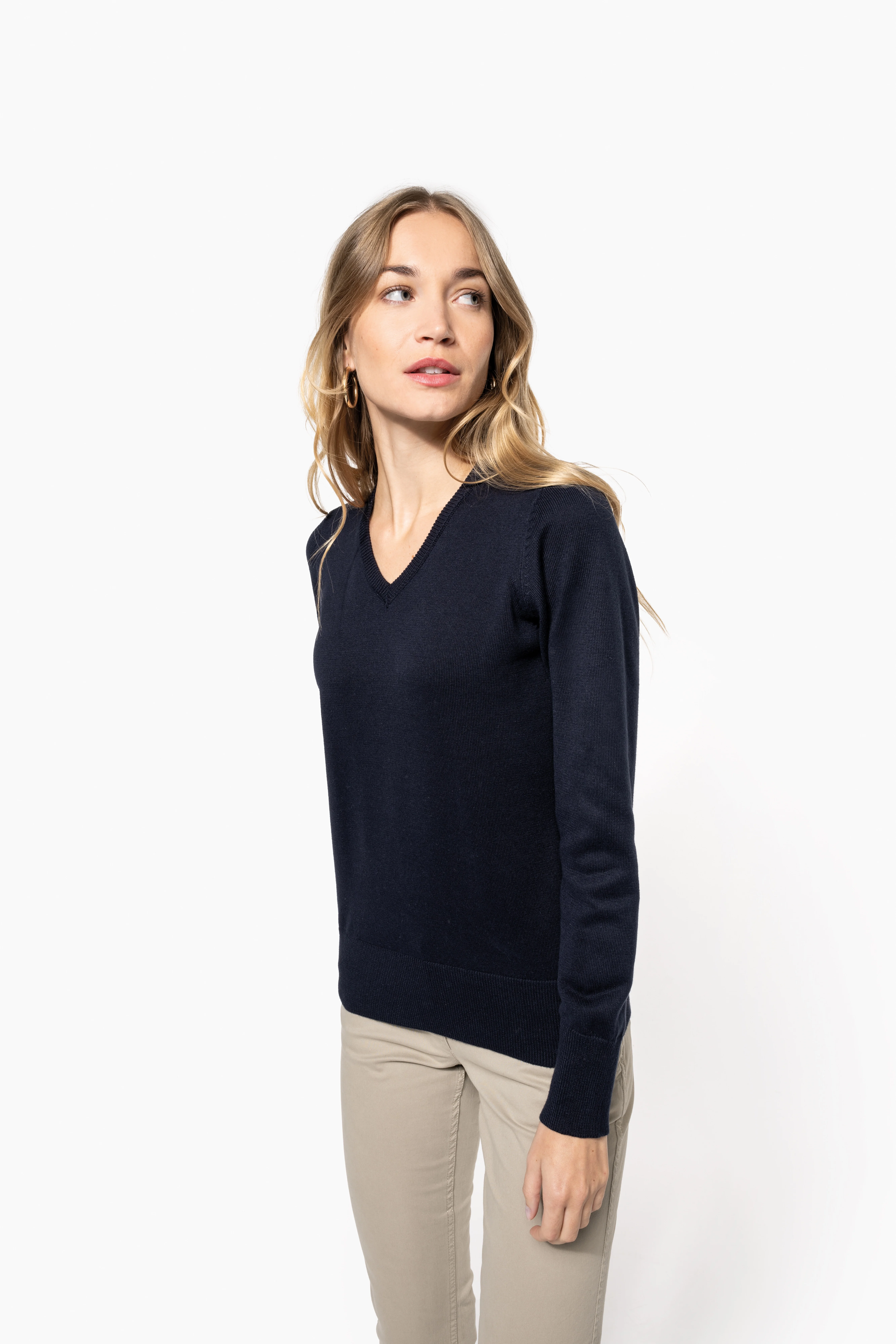 Ladies' V-neck jumper