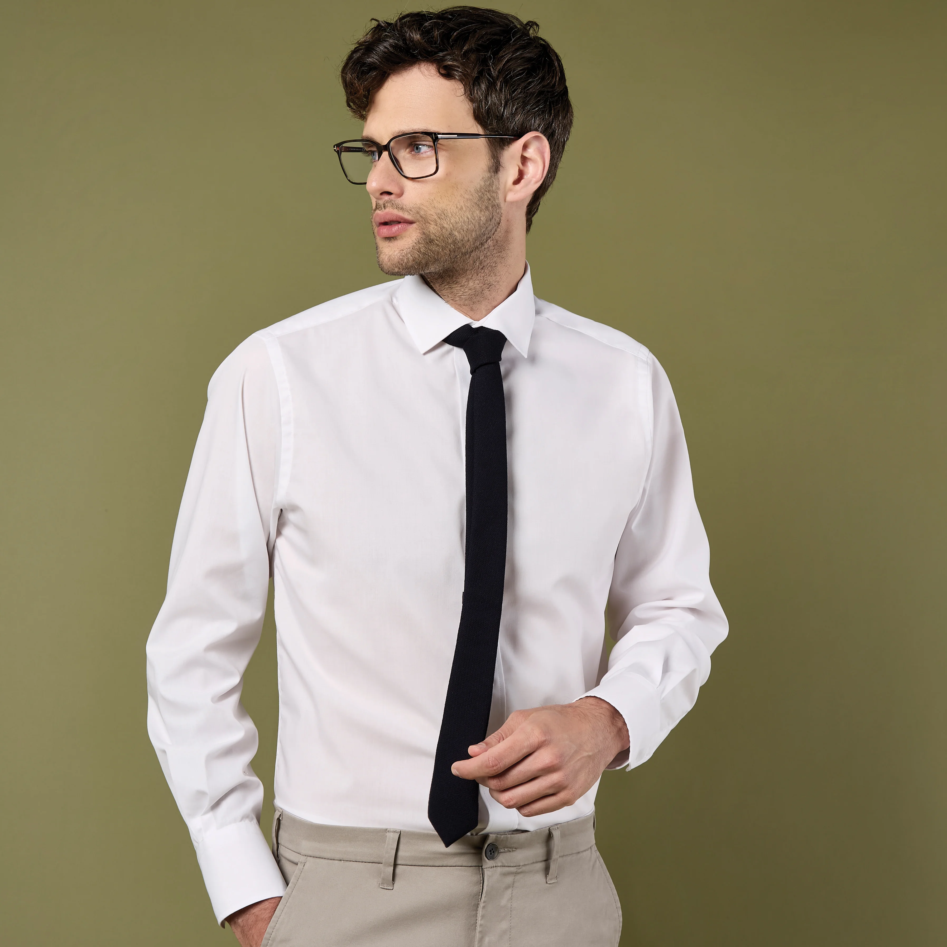 Kustom Kit Tailored Fit Business Shirt