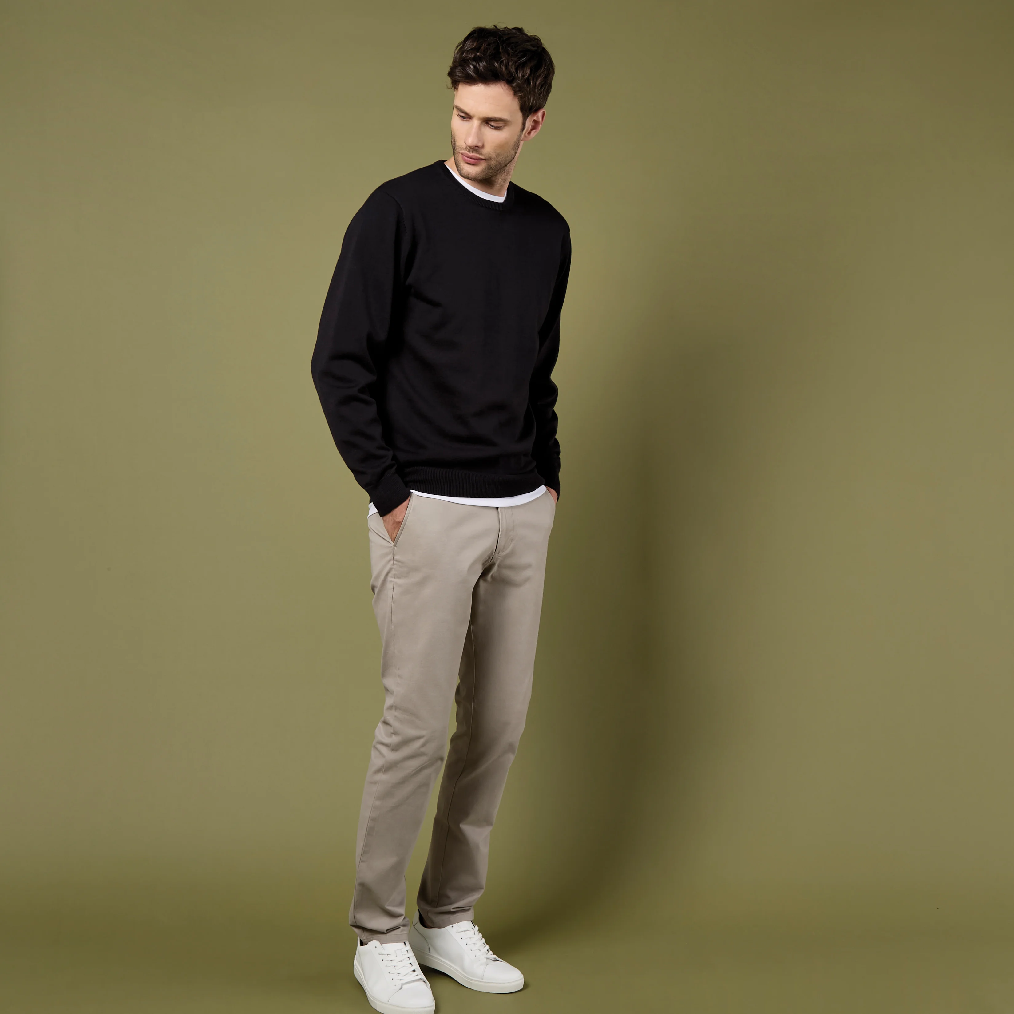 Kustom Kit Regular Fit Arundel Crew Neck Sweater