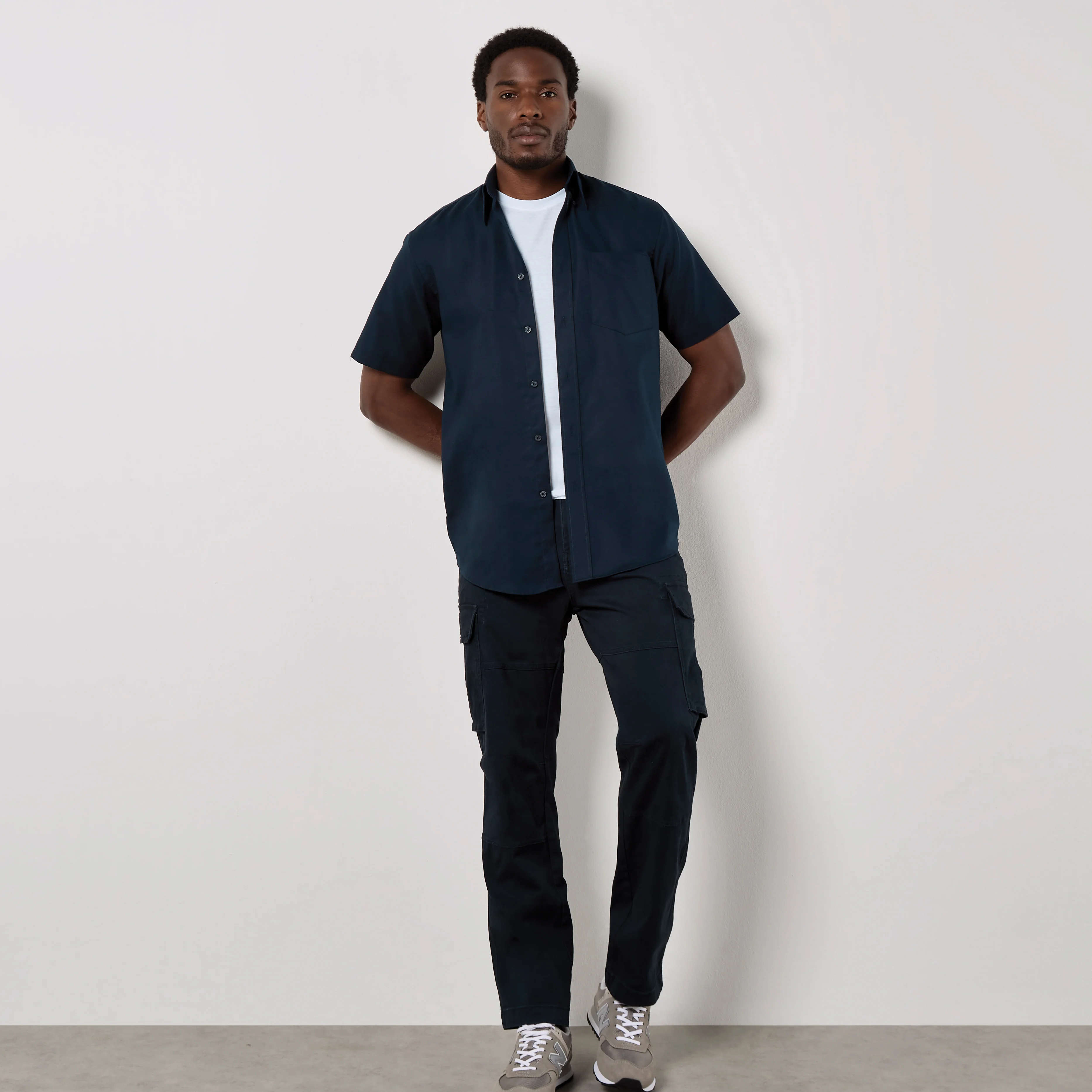Kustom Kit Classic Fit Workwear Oxford Shirt SSL