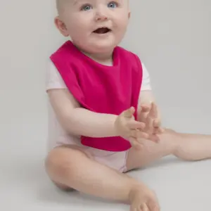 Plain and contrast bib