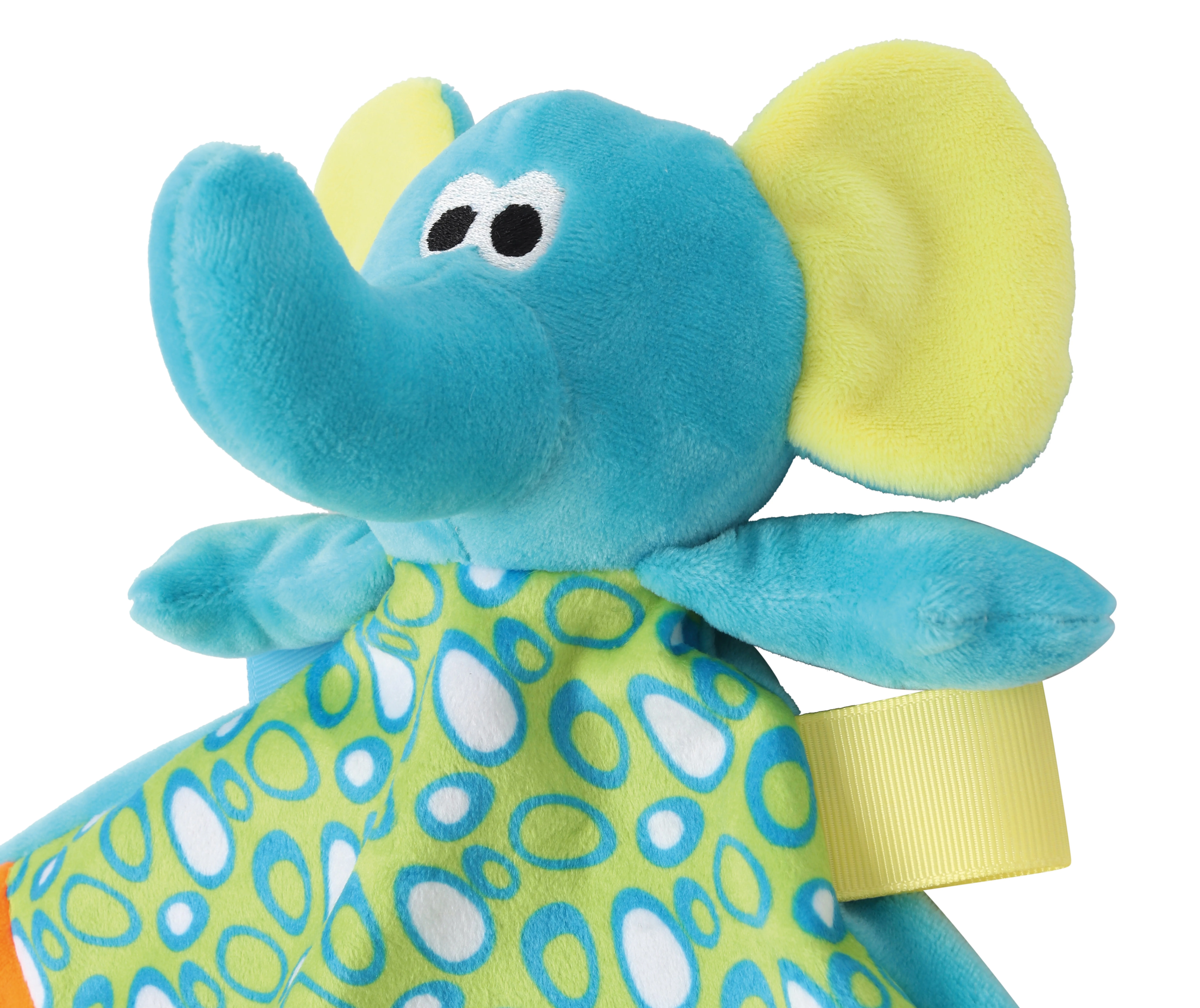 Mumbles Veelkleurig plat knuffeldoekje olifant