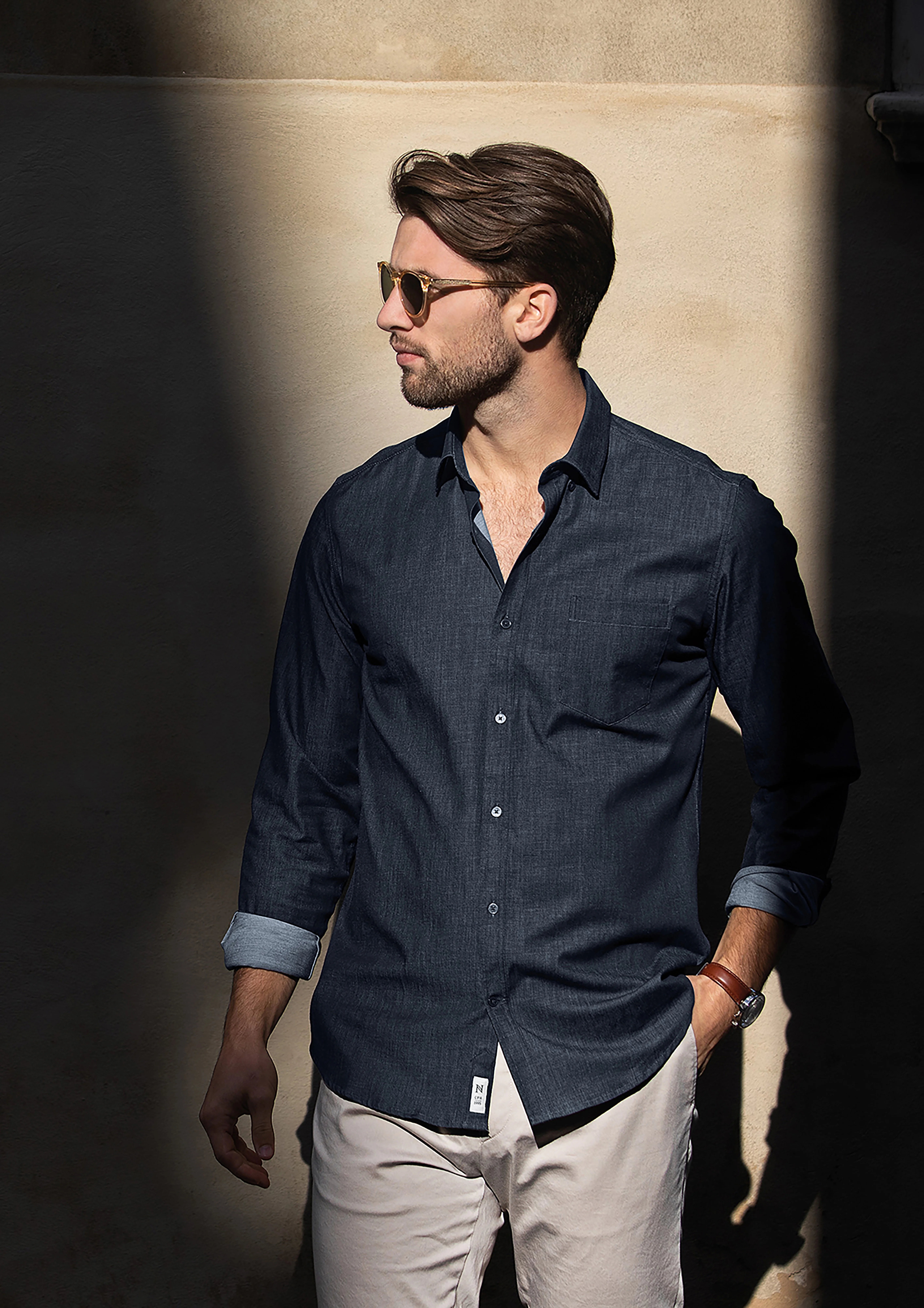 Torrance modern fit – raw and stylish denim shirt