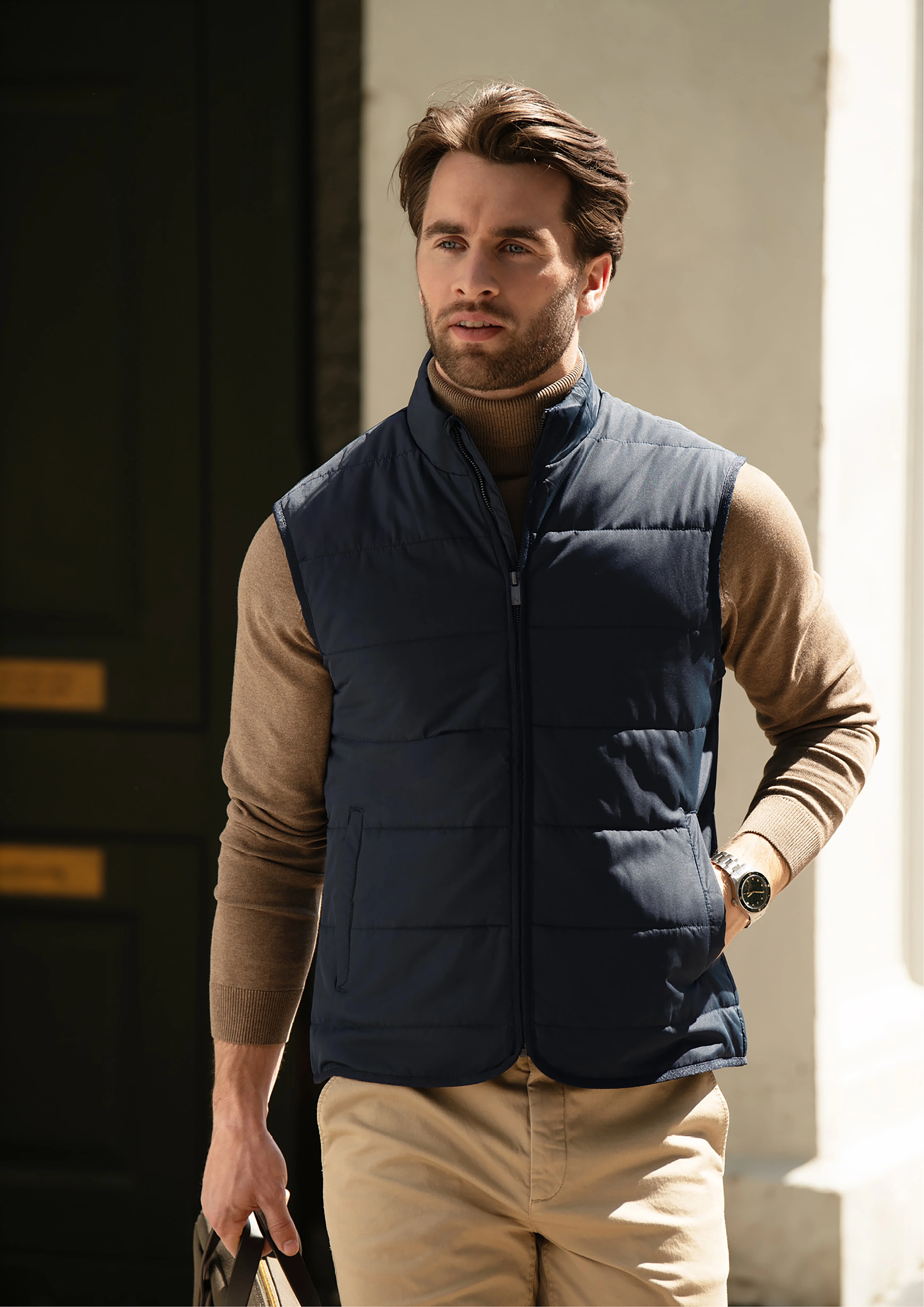 Hudson – horizontal quilted gilet