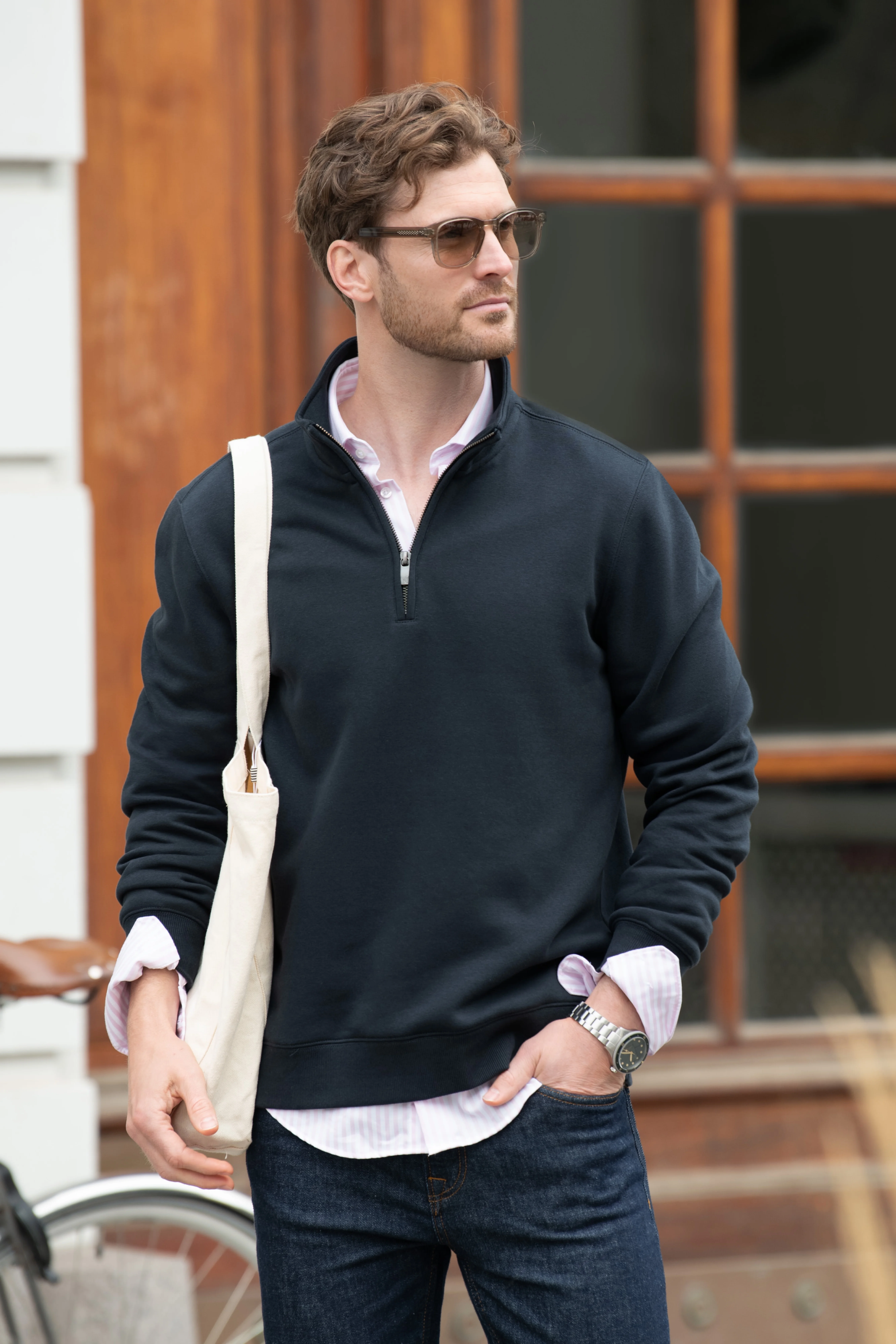 Glendale unisex 1/4-zip sweatshirt