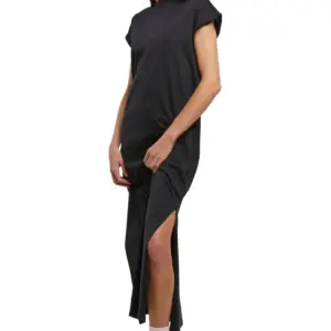 Women’s long extended shoulder dress