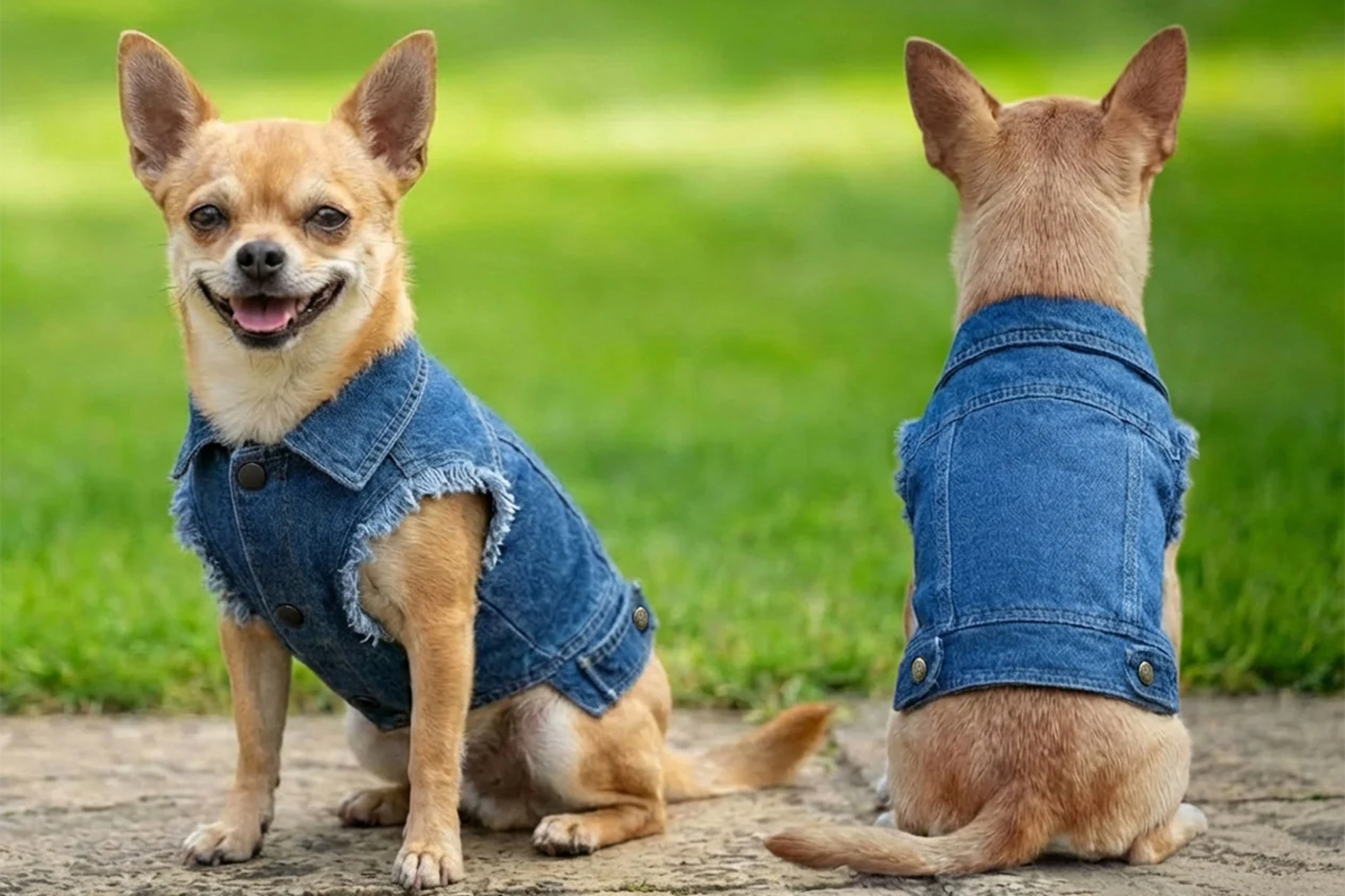 Dog’s denim jacket