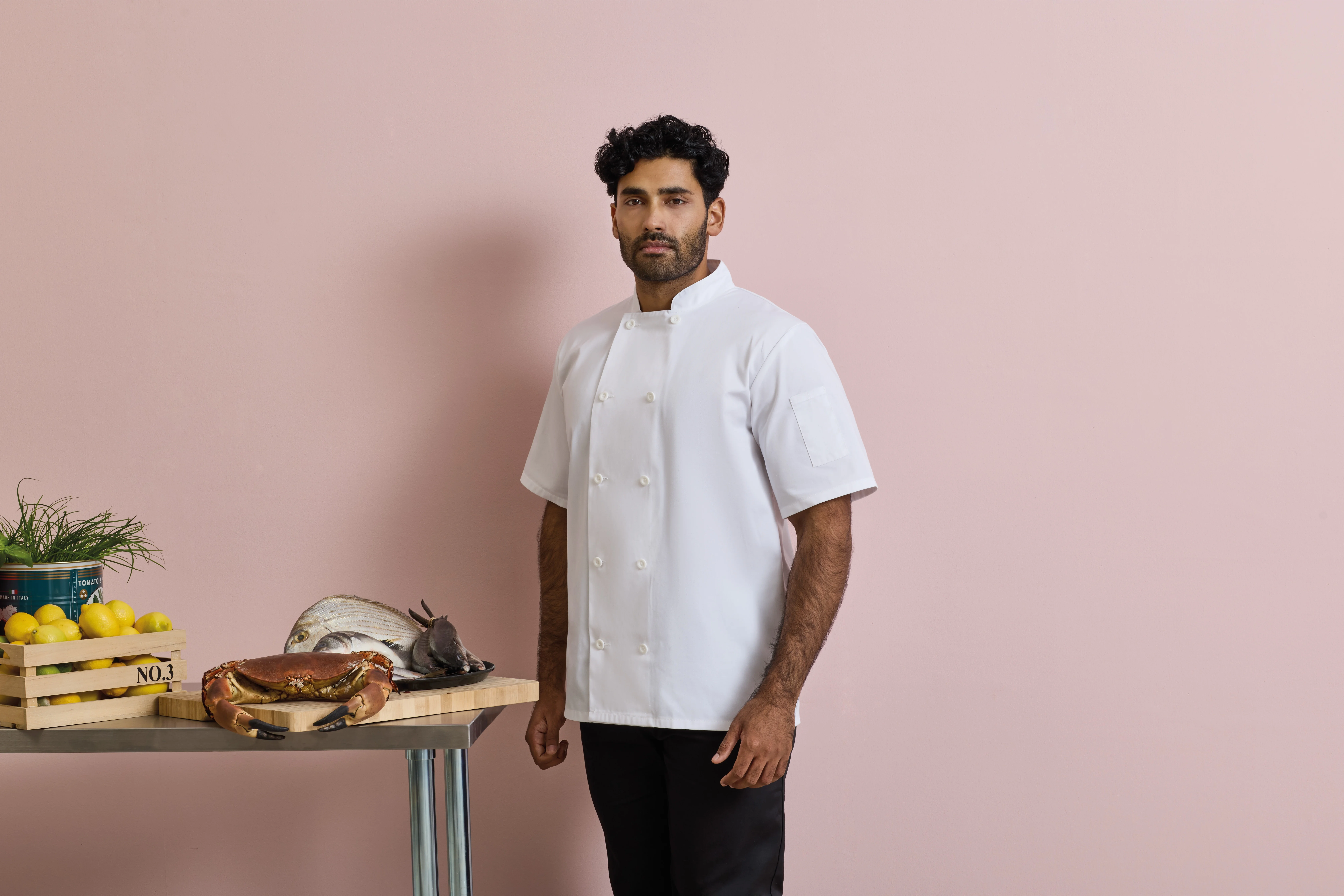 Premier Short Sleeve Chefs Jacket
