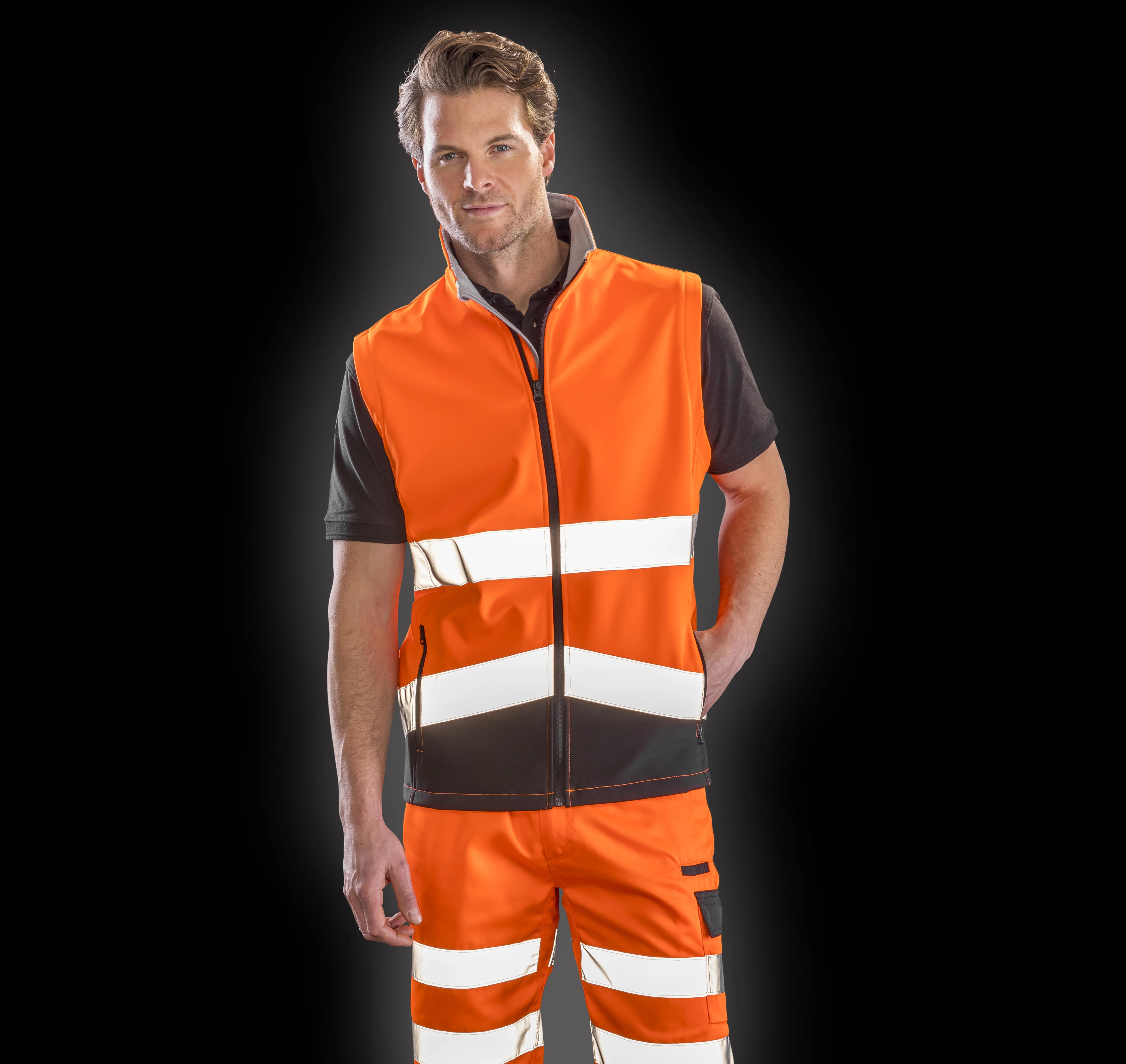 Result Hi-vis softshellgilet