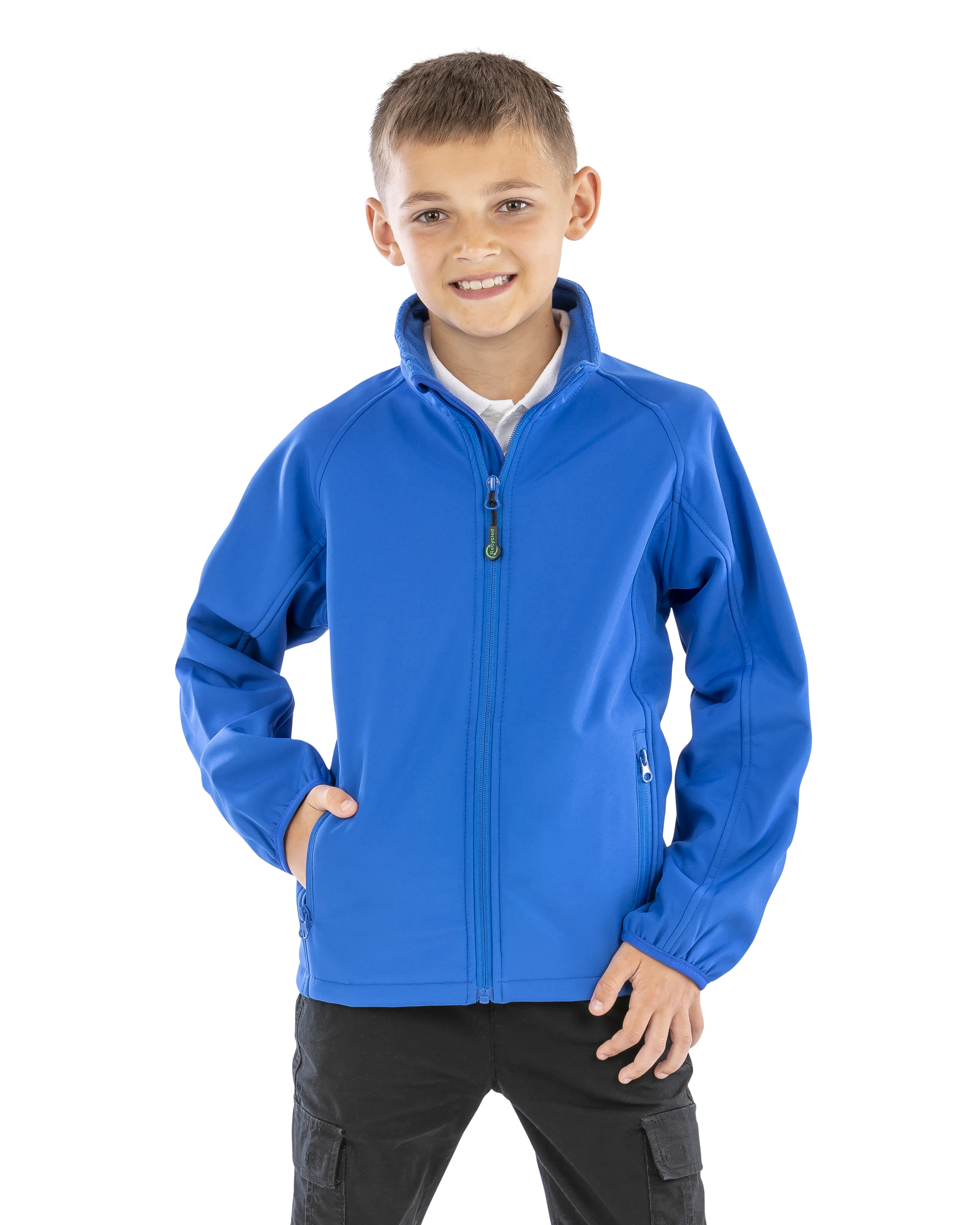 Recycled 2-layer printable junior softshell