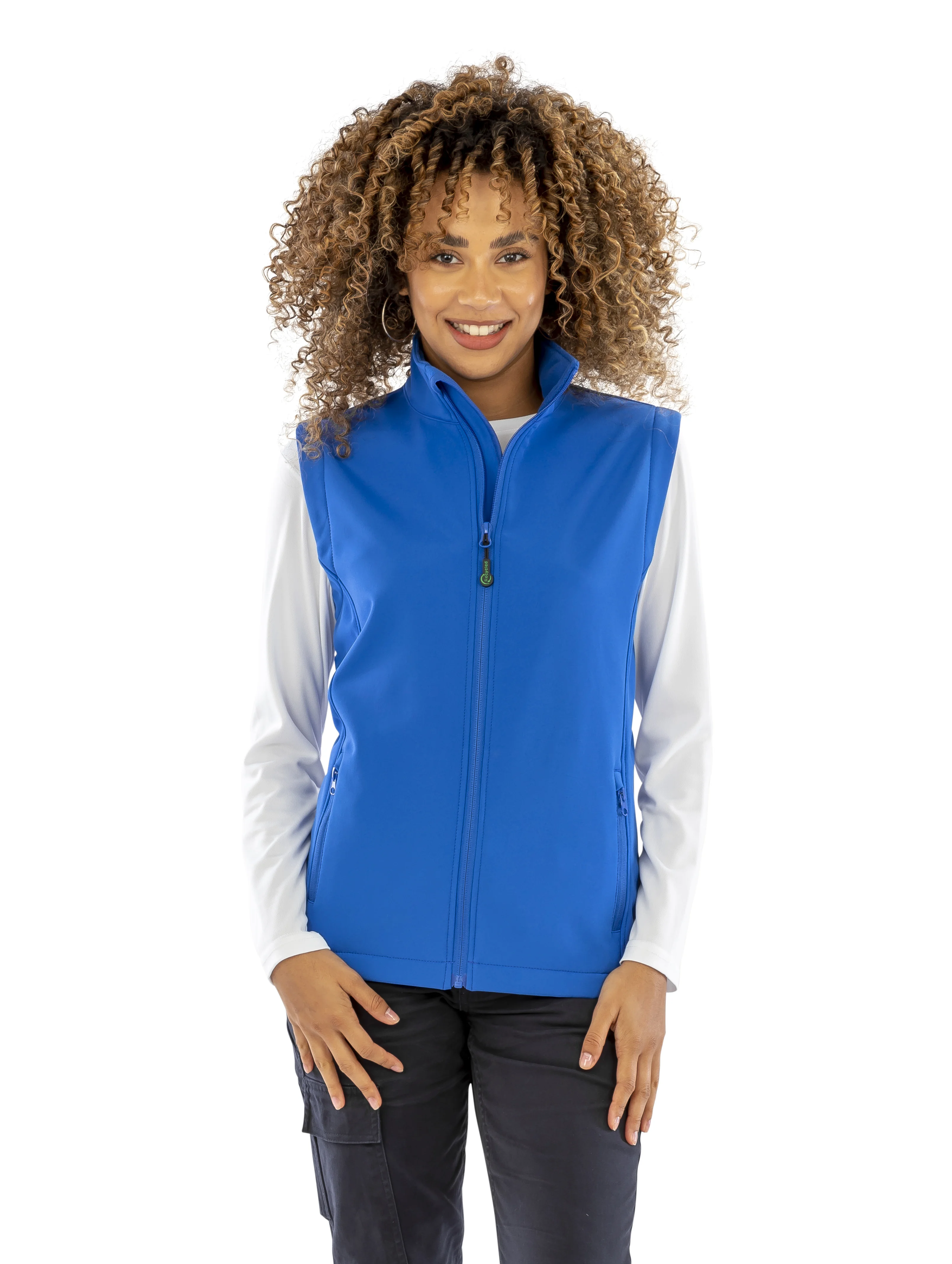 Result Gerecycleerde dames softshell-bodywarmer