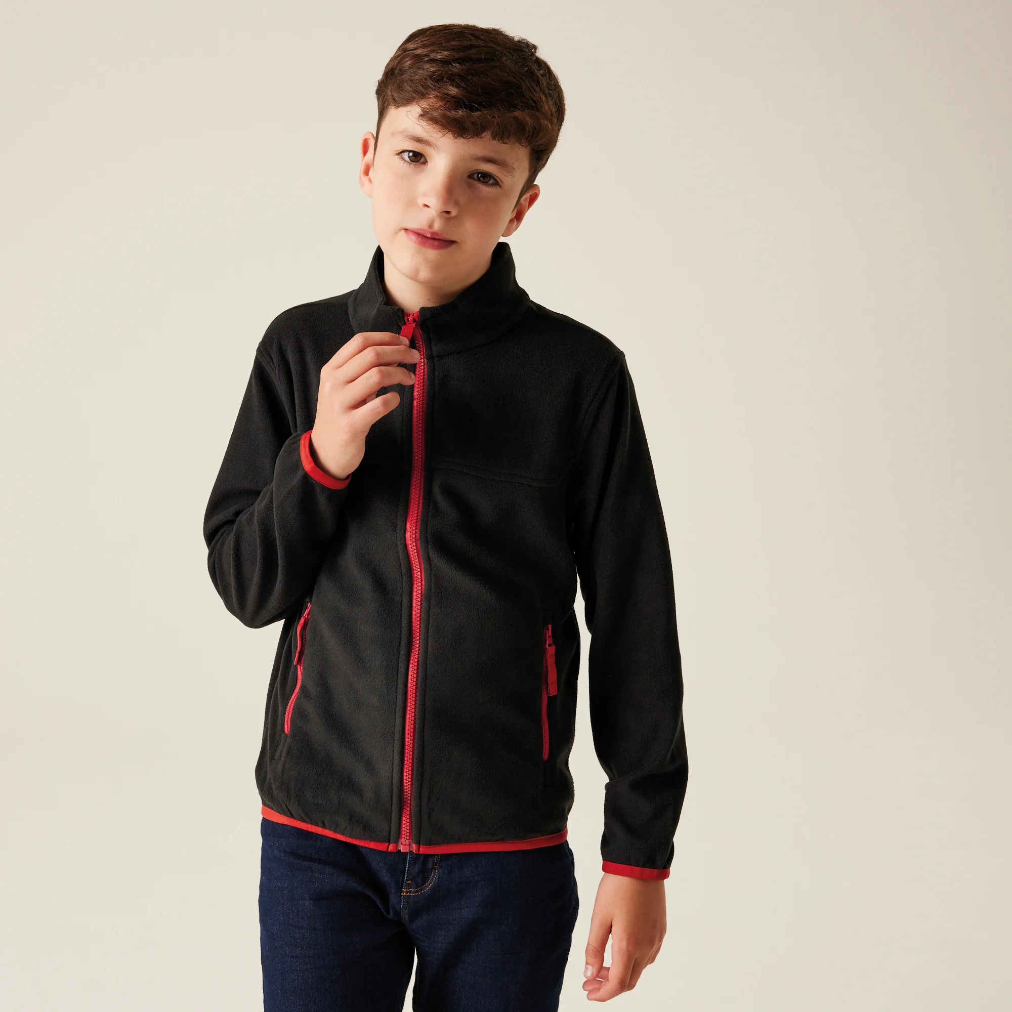 Kids full-zip microfleece