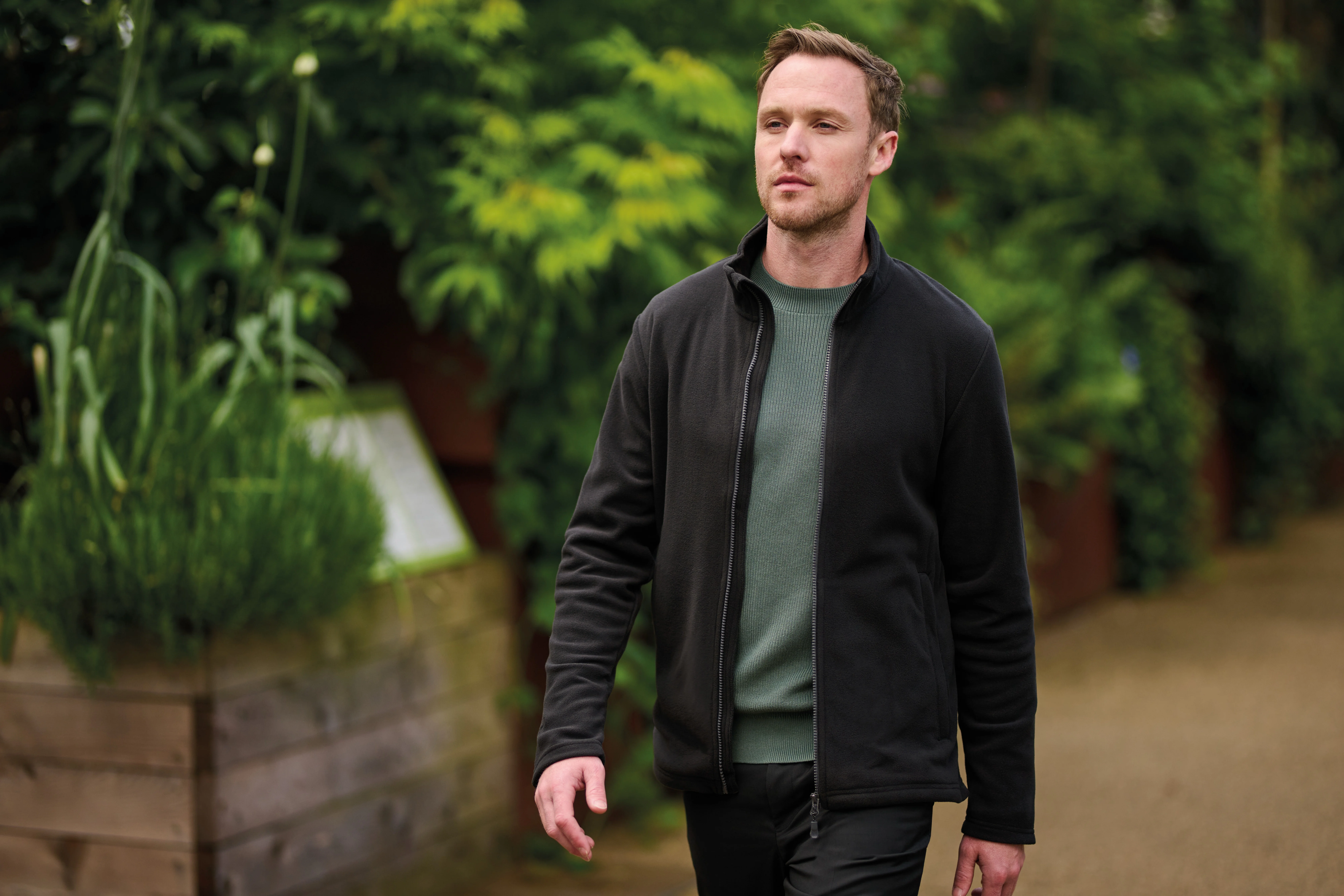 Honestly made recycled full zip microfleece