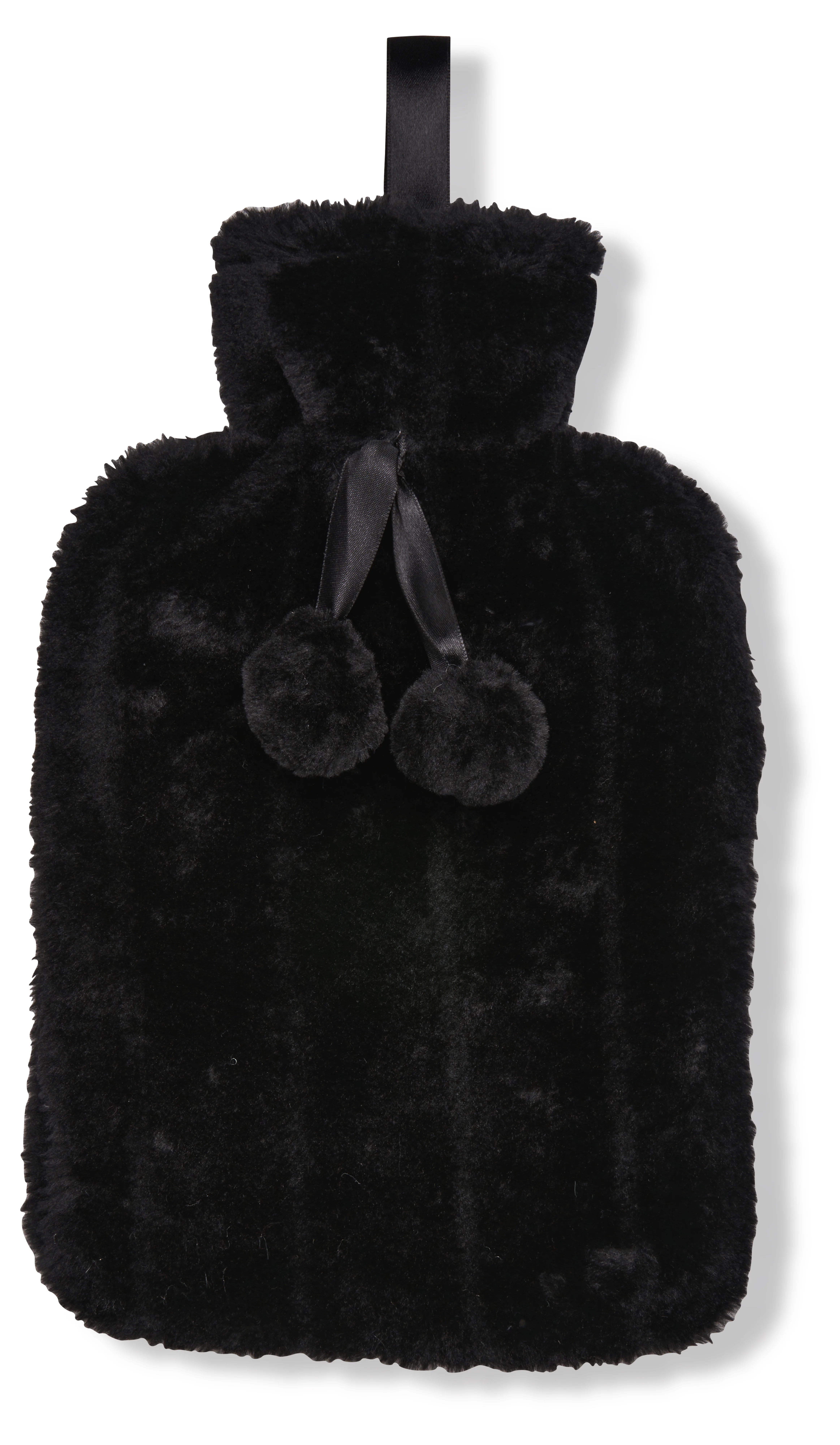 Luxury classic faux fur hot water bottle and cover