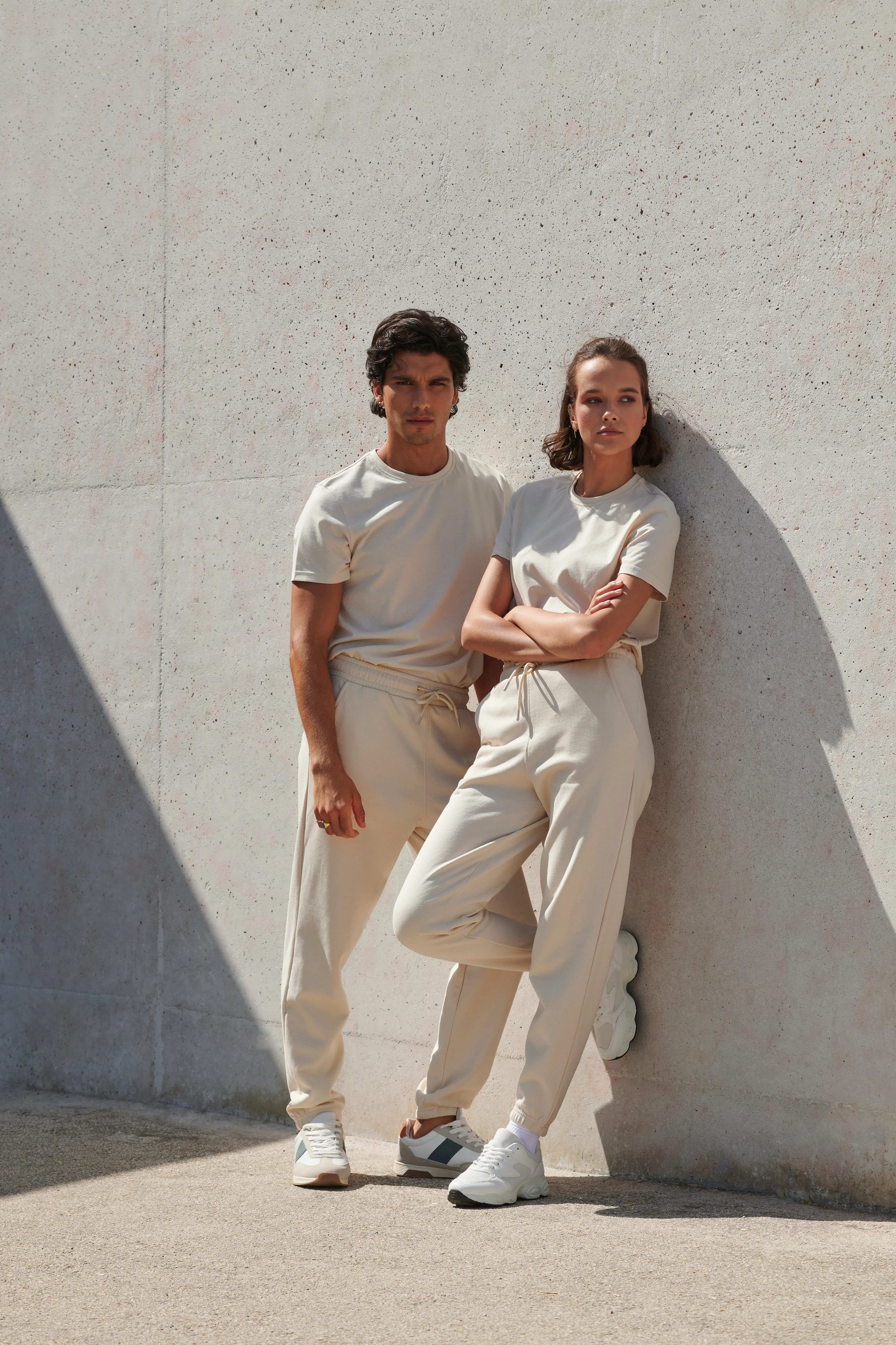 Unisex sustainable fashion cuffed joggers