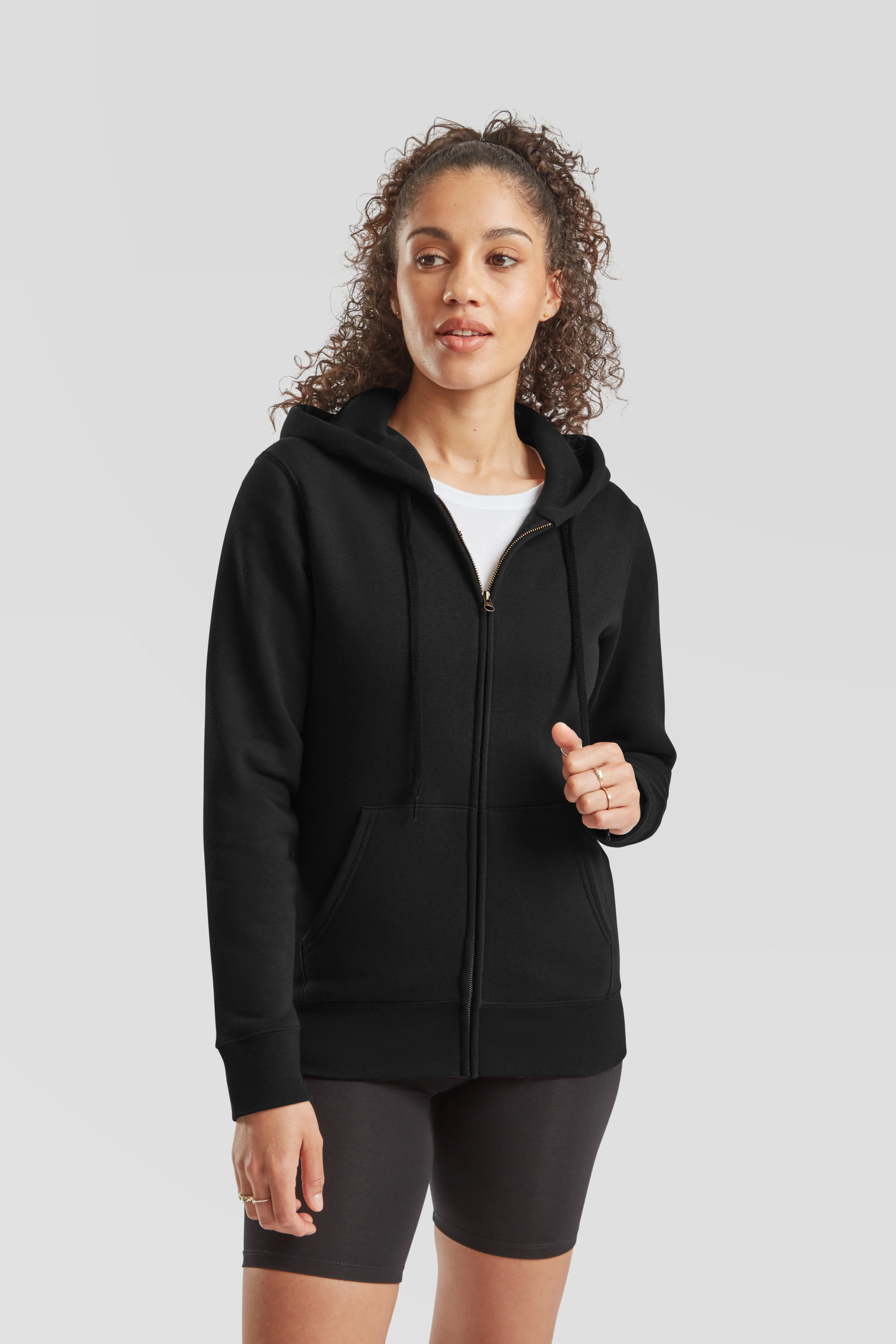Women's premium 70/30 hooded sweatshirt jacket