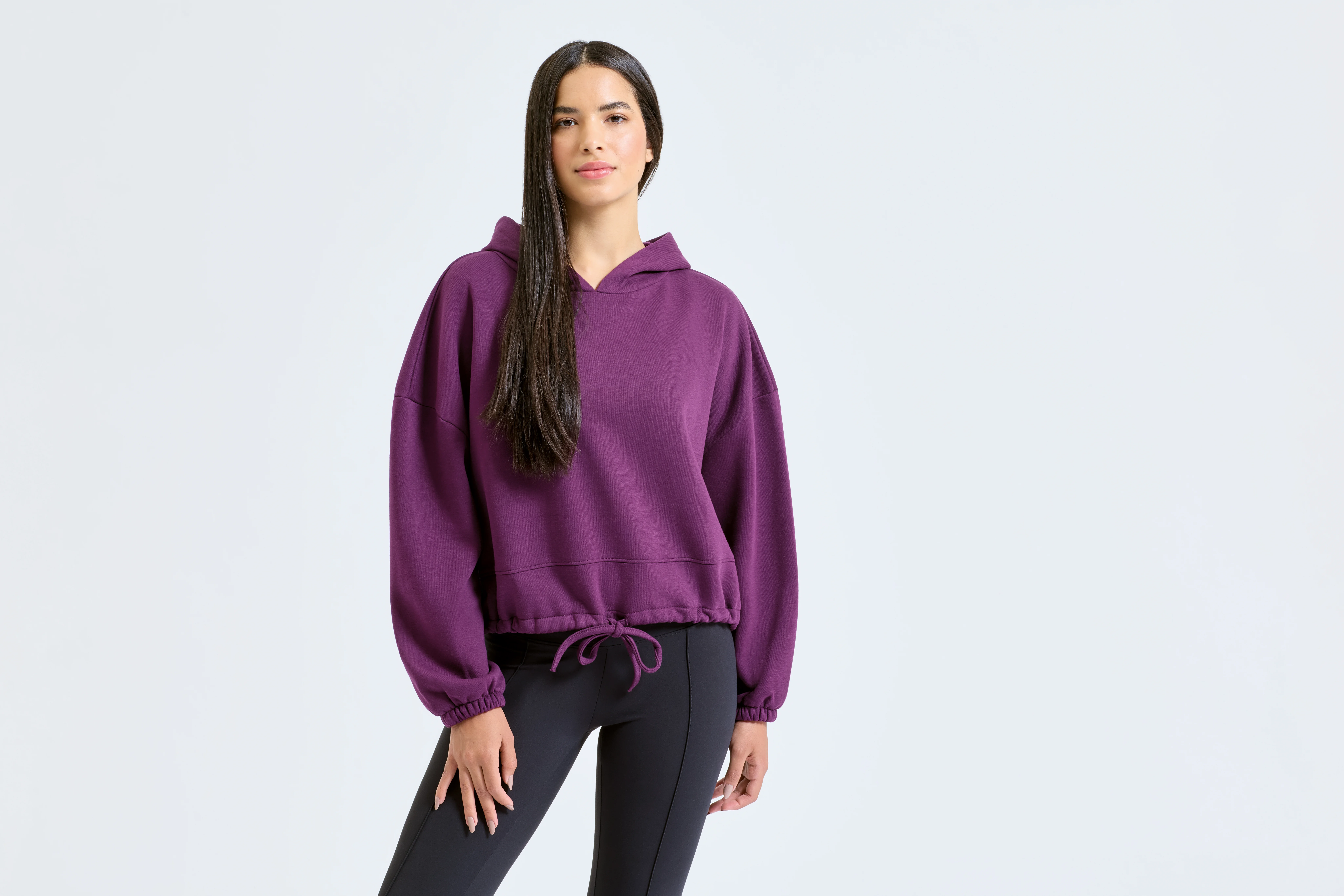 Women's TriDri® cropped oversize hoodie
