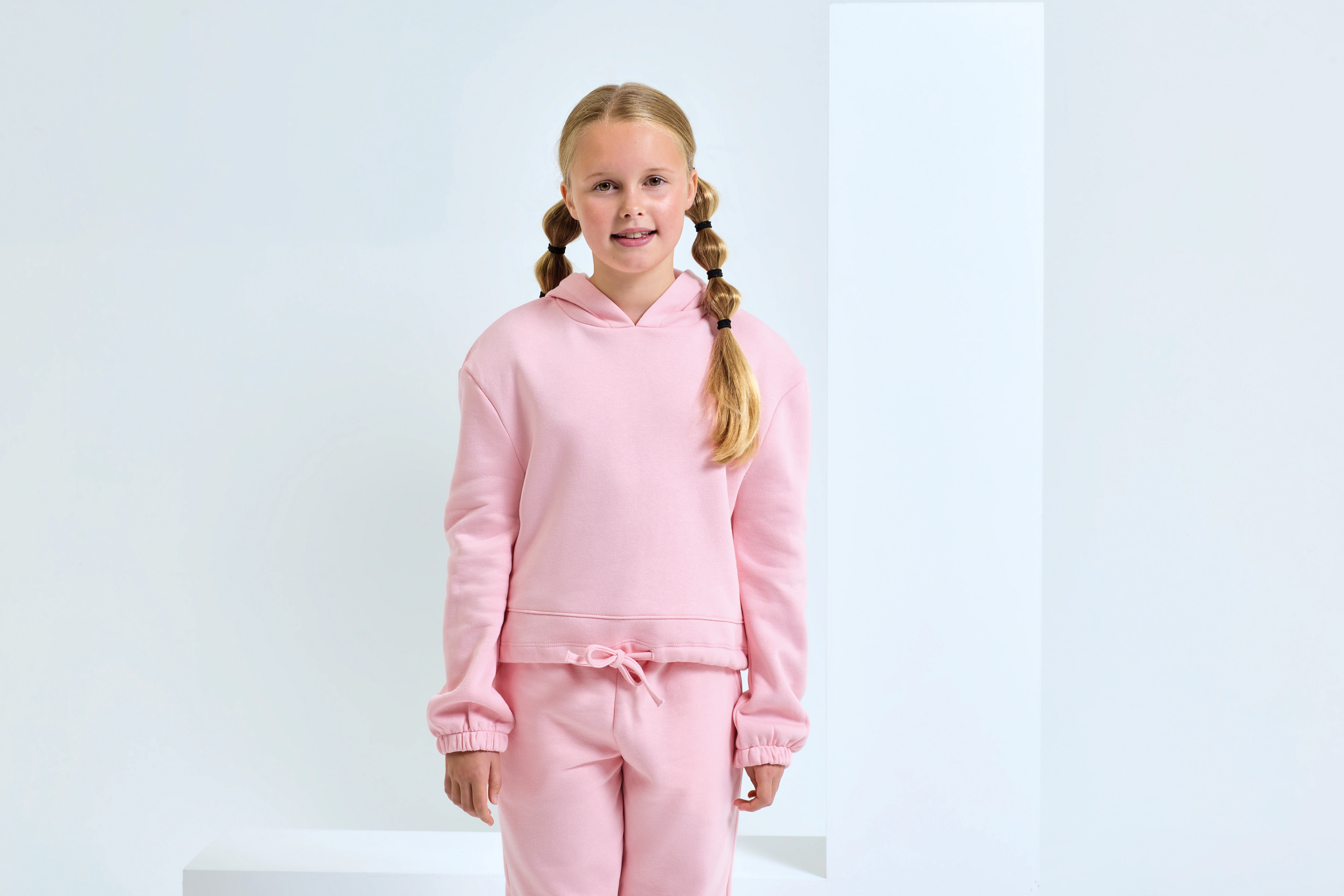 Kids TriDri® recycled cropped oversize hoodie