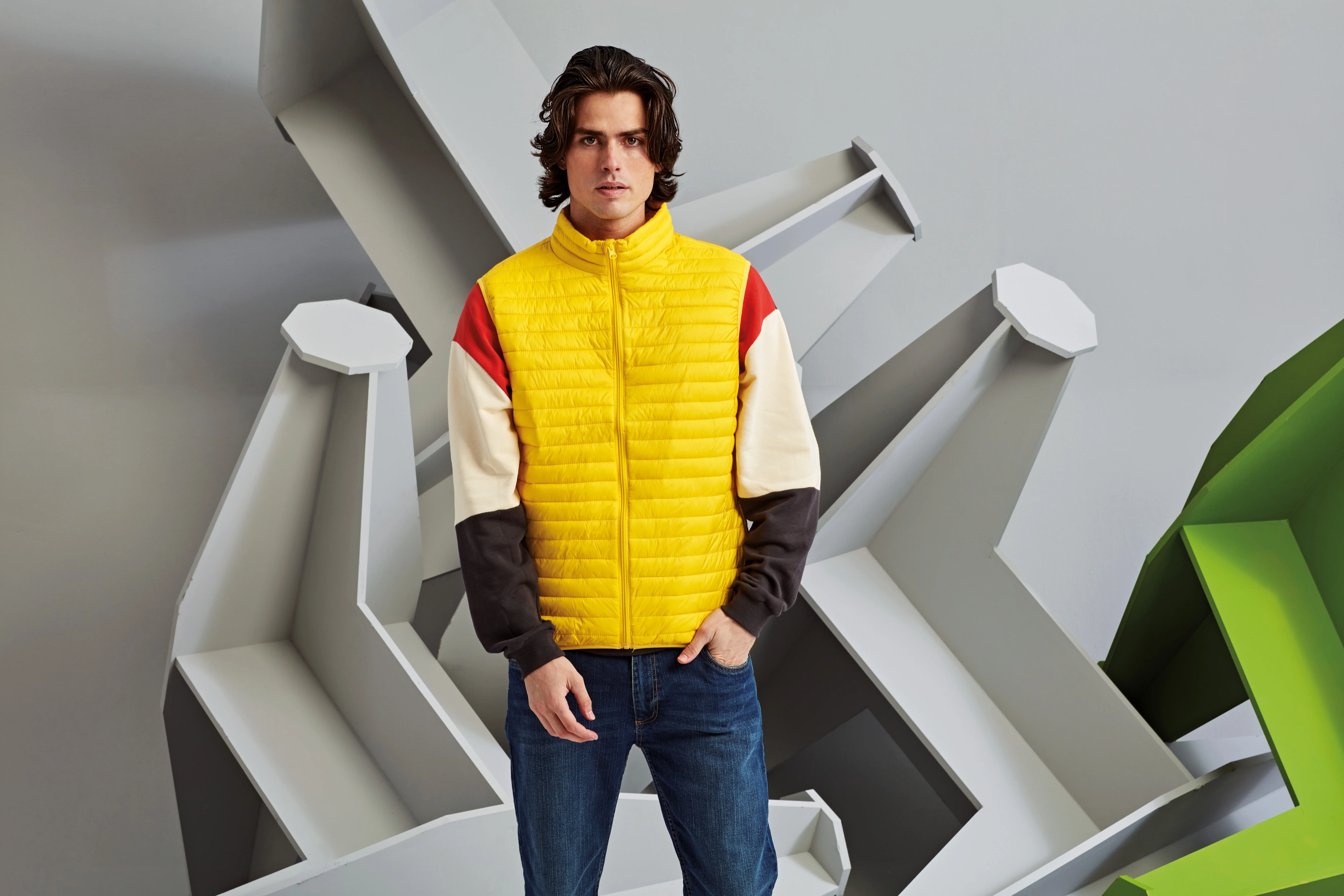 Tribe fineline padded gilet