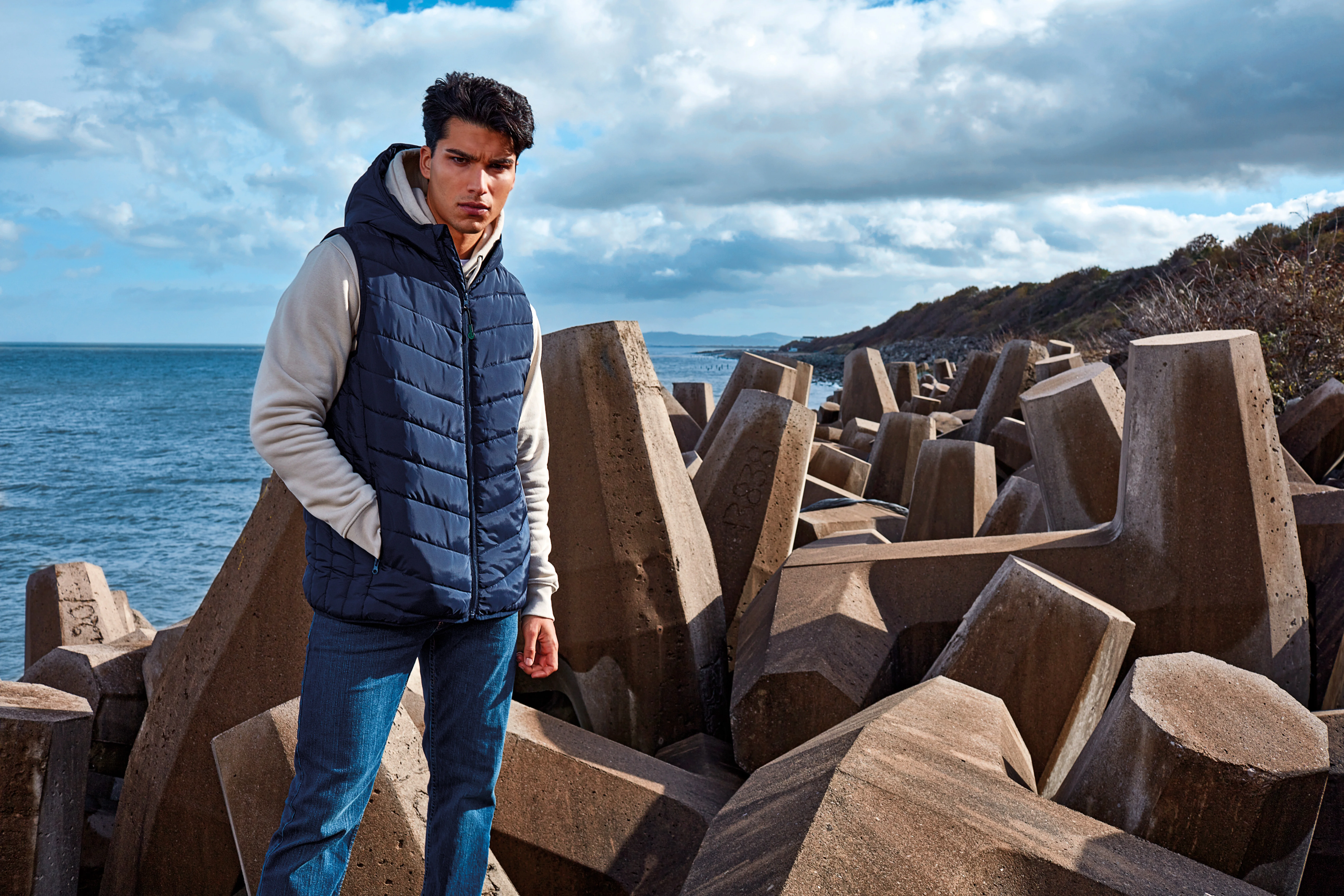 Taurus recycled padded bodywarmer