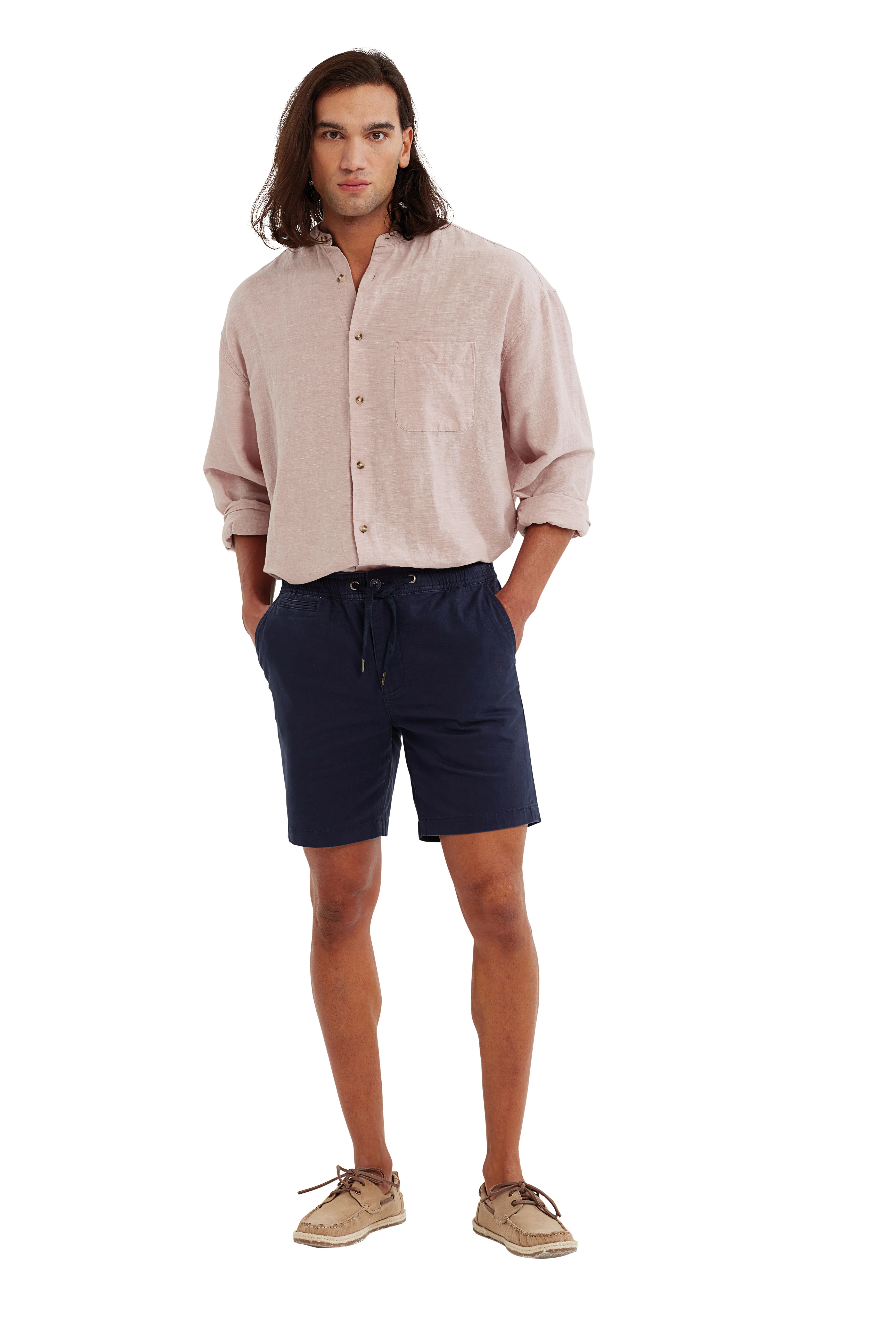 Men’s drawstring chino shorts