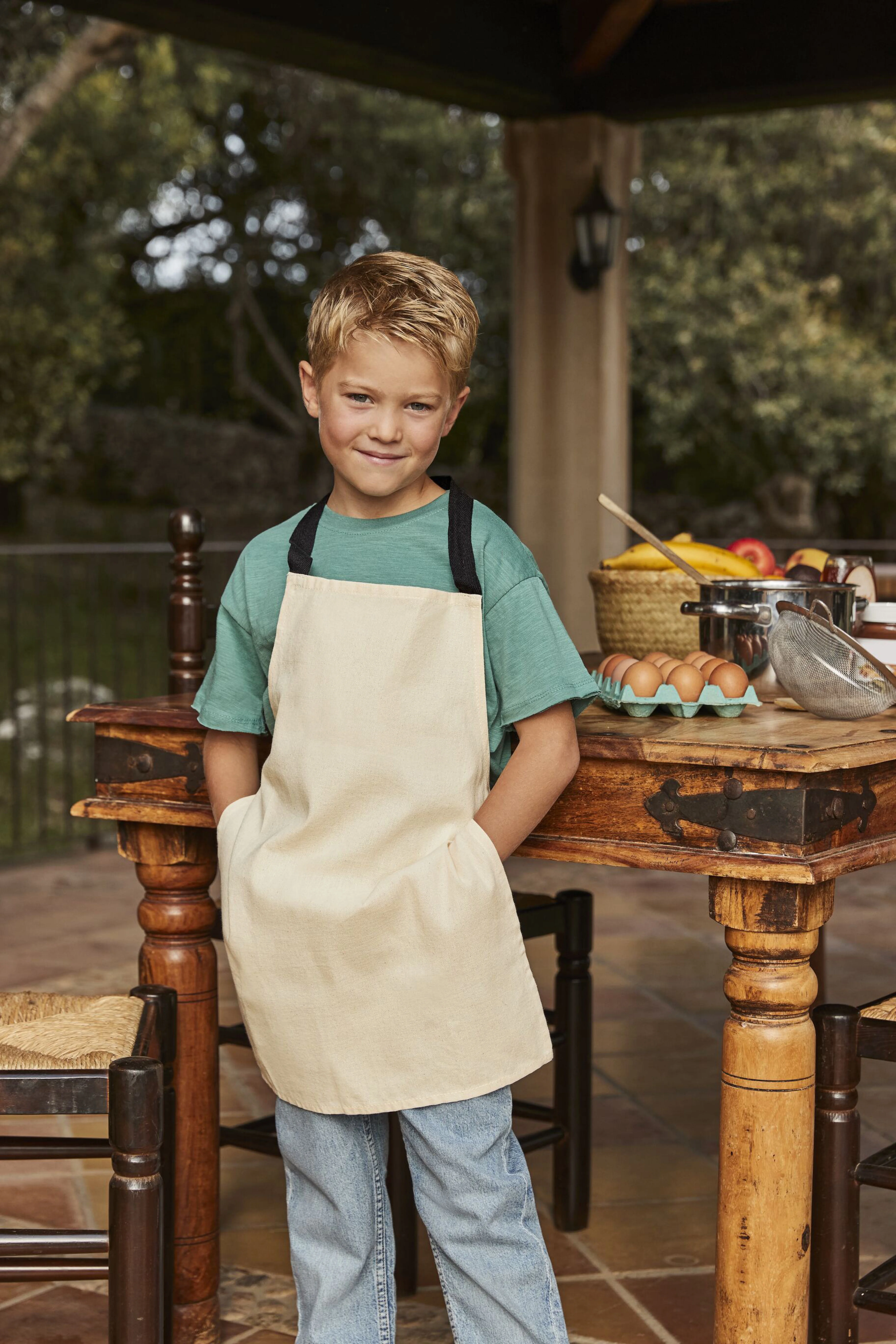 Fairtrade cotton junior craft apron
