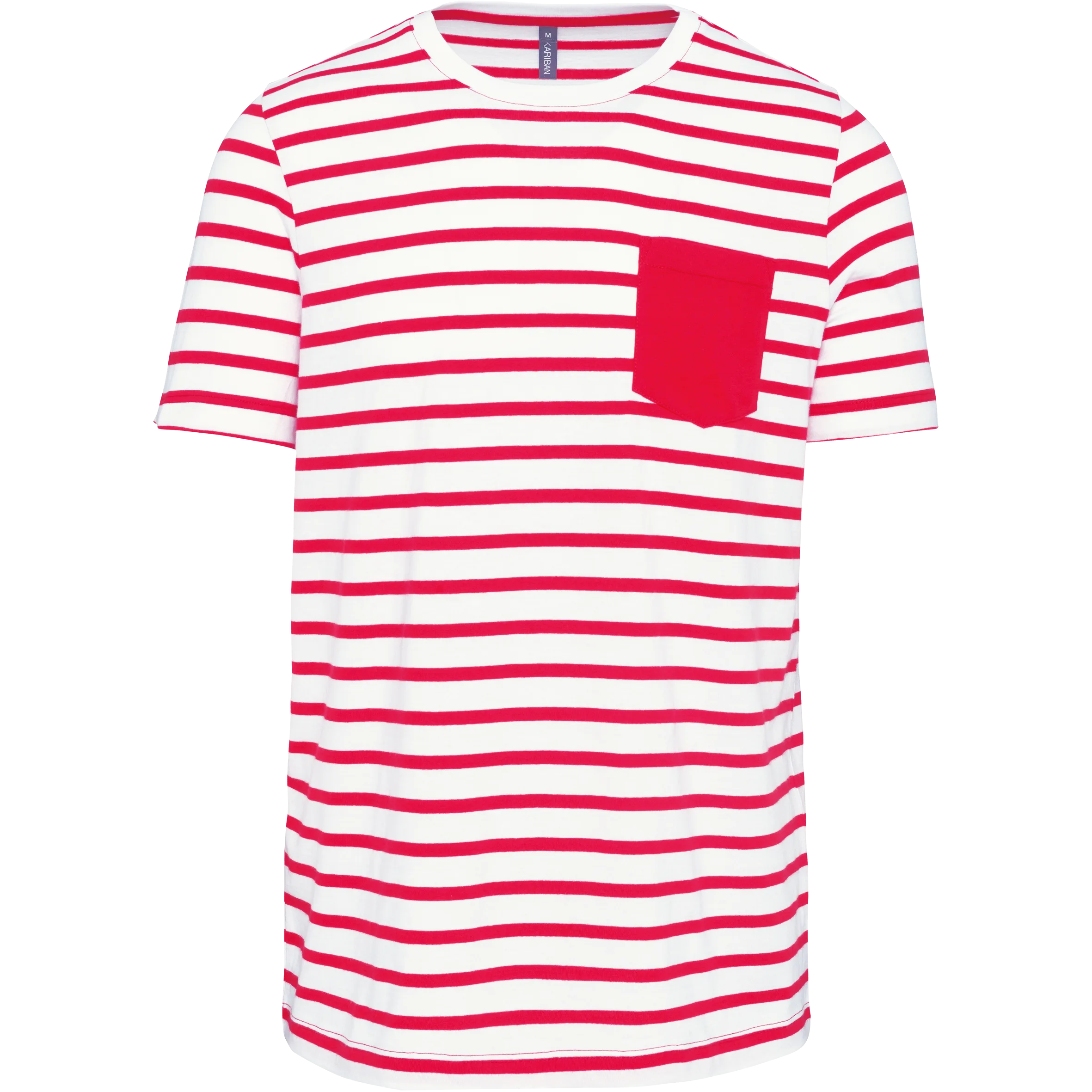 K378 WHITE-REDSTRIPE