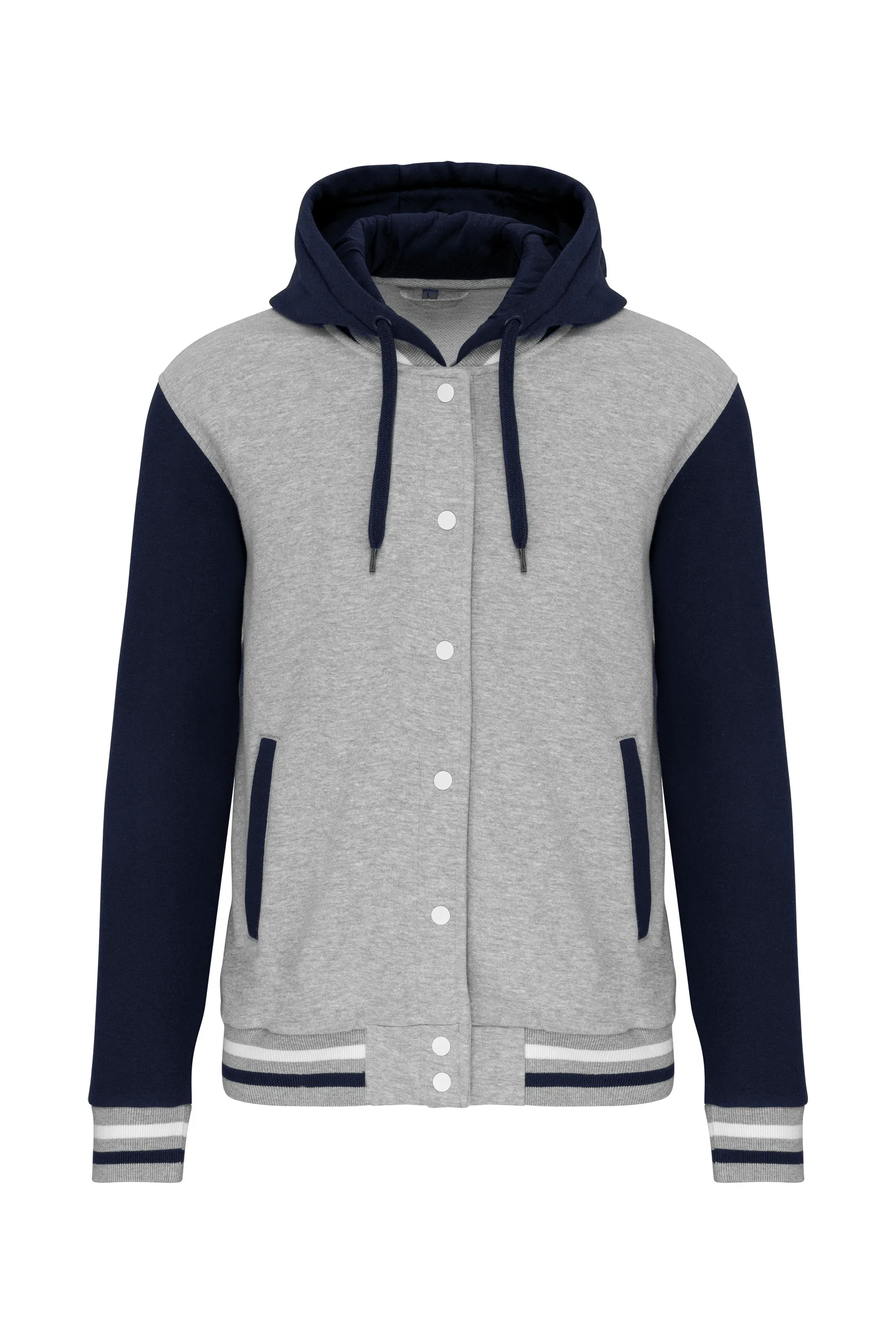 K4003 OXFORDGREY-NAVY-WHITE