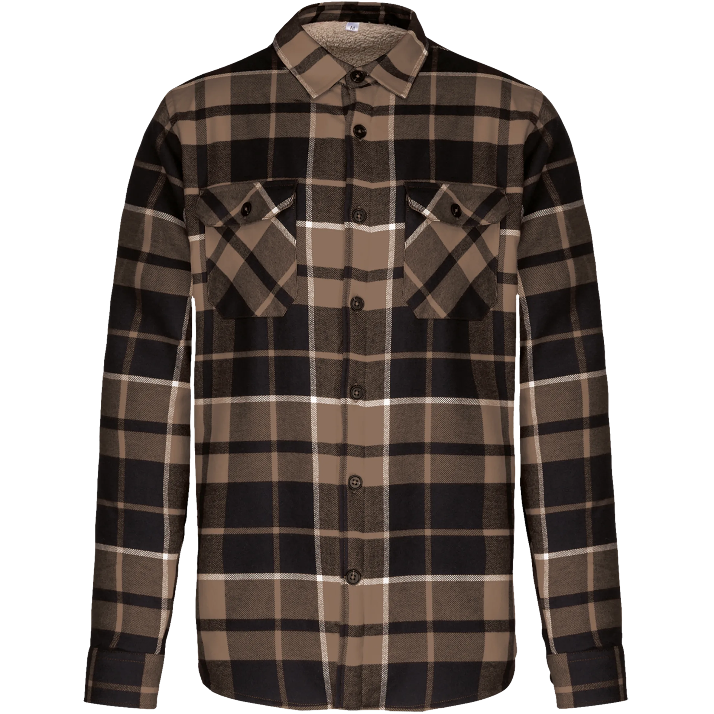 K579 CAMEL-BLACKCHECKED